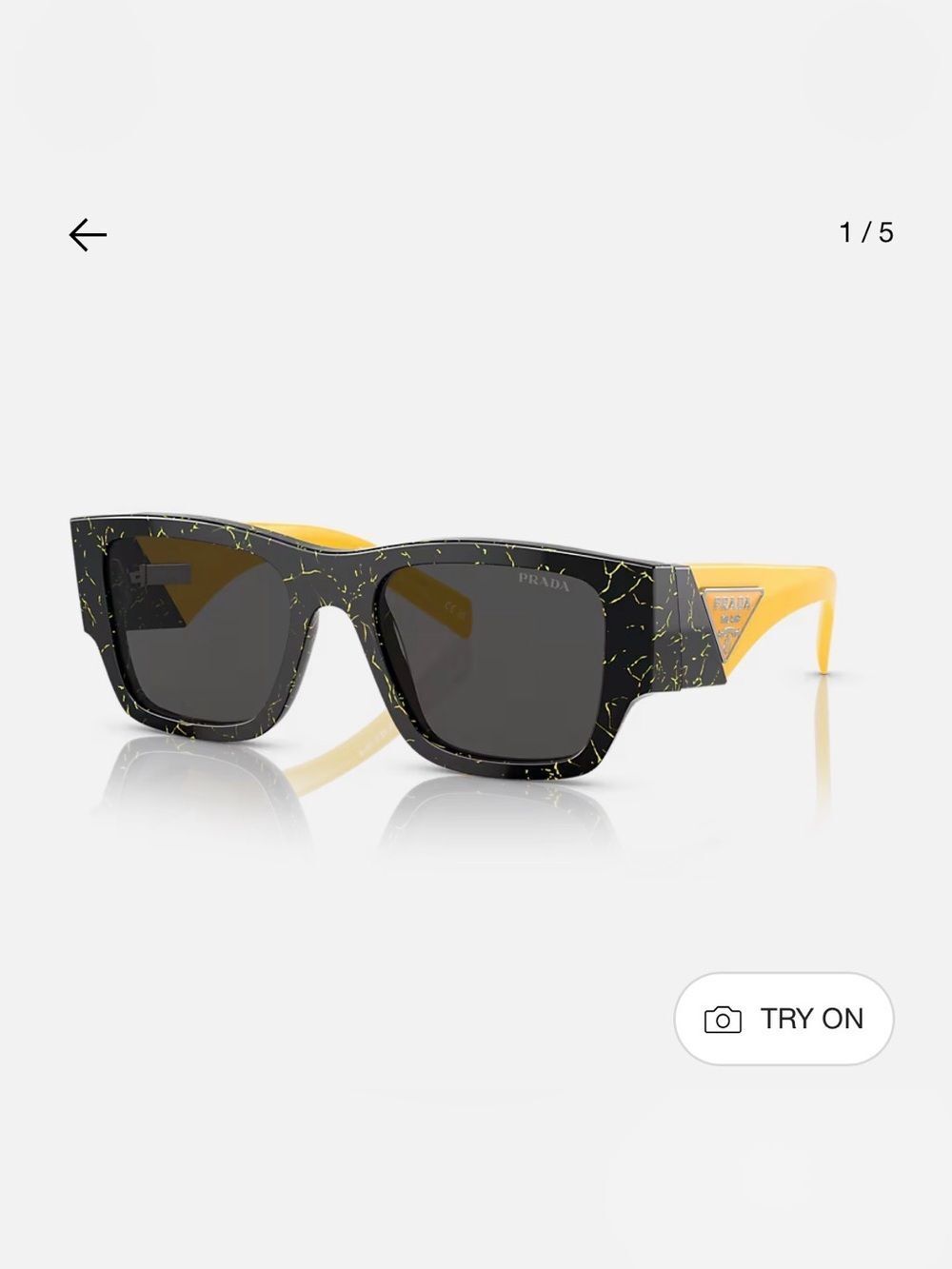 Prada Bold Yellow and Black Eyewear